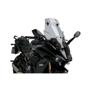 Cupolino PUIG touring con deflettore fumè chiaro per Suzuki