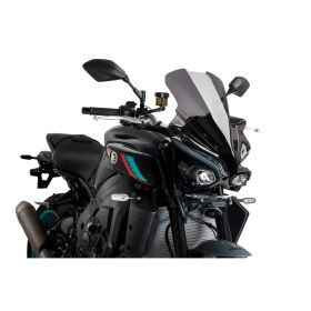 PUIG Naked Touring Dunkelrauch Windschild ABE genehmigt für Yamaha