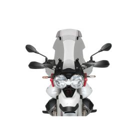 Pare-brise PUIG touring avec déflecteur fumé clair pour Moto Guzzi