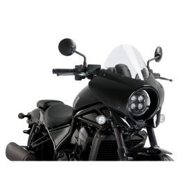 Pare-brise transparent semi-caréné PUIG pour Honda Rebel