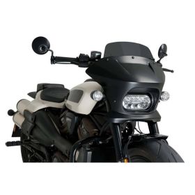 Cupolino PUIG semicarenato fumè scuro per Harley davidson sportster s