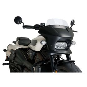 Cupolino PUIG semicarenato trasparente per Harley davidson sportster s
