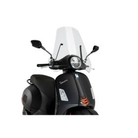 Pare-brise transparent PUIG Touring homologué ABE pour Piaggio