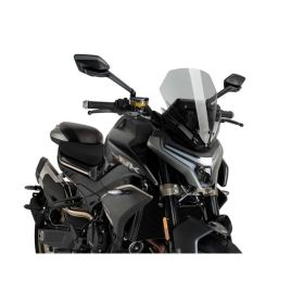 PUIG pare-brise sport nu en fumée légère homologué ABE pour Cfmoto