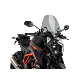 PUIG Naked Touring Light Smoke Windscreen ABE approved for Ktm