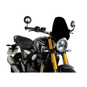 PUIG Pare-brise Naked Sport Noir 340x315mm pour Triumph