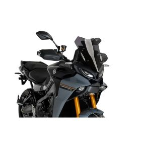 Pare-brise sport PUIG fumé noir 425x305mm pour Yamaha