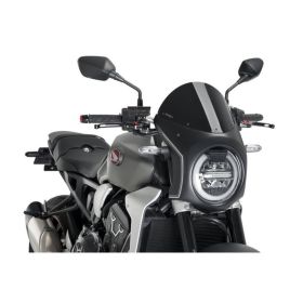 PUIG halbschalen schwarze Windschutzscheibe ABE genehmigt für Honda