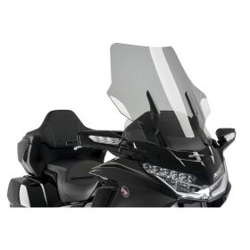 Pare-brise PUIG touring fumé clair 730x685mm pour Honda