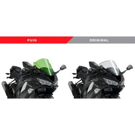 Pare-brise PUIG z-racing vert 350x350mm pour Kawasaki