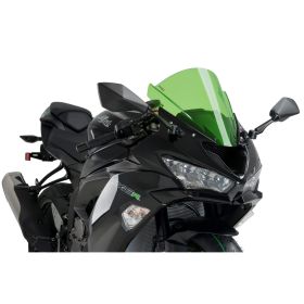 Pare-brise PUIG z-racing vert 350x350mm pour Kawasaki