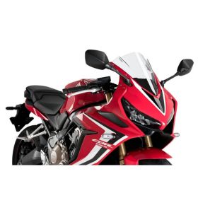 Pare-brise PUIG Z-Racing transparent 335x285mm pour Honda
