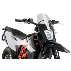 Cupolino PUIG naked sport fumè chiaro omologato ABE per Ktm