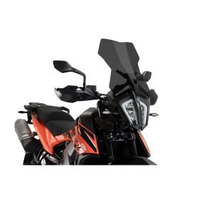 Cupolino PUIG touring fumè scuro 525x385mm per Ktm