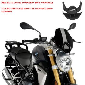 PUIG Naked Sport Black Genehmigte ABE Windschutzscheibe für BMW R 1250