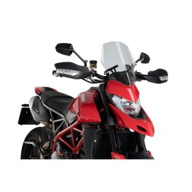 Cupolino PUIG naked sport fumè chiaro omologato ABE per Ducati hypermotard /sp