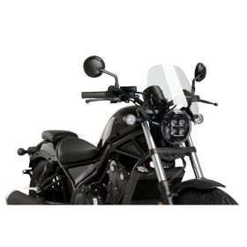 PUIG transparent homologated ABE naked sport windshield for Honda