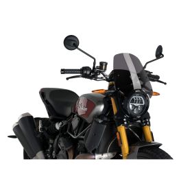 PUIG Dark Smoke Naked Sport Windscreen ABE Approved for Indian