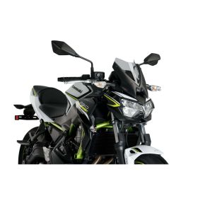 Pare-brise sport nu en fumée clair PUIG pour Kawasaki z650
