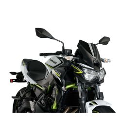 Pare-brise PUIG Naked Sport Noir homologué ABE pour Kawasaki Z650