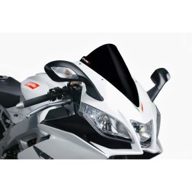 Pare-brise PUIG Z-Racing Noir 365x270mm homologué ABE pour Aprilia