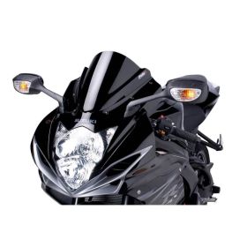 PUIG Z-Racing Windscreen Black 280x300mm ABE Approved for Suzuki