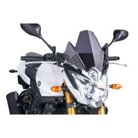 PUIG Dark Smoke Naked Sport Windscreen for Yamaha FZ8