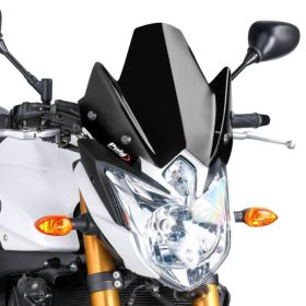 Carénage nu sportif noir PUIG homologué ABE pour Yamaha fz8