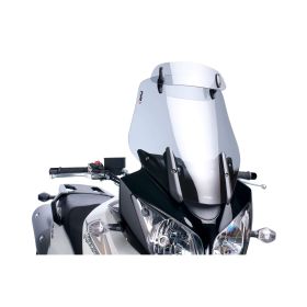 PUIG touring windshield with light smoke deflector for Suzuki DL V-Strom