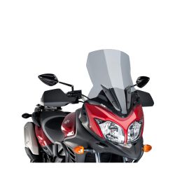 Pare-brise touring PUIG Clear Smoke 540x430mm pour Suzuki