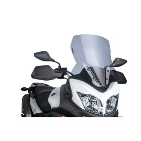 Pare-brise touring PUIG Clear Smoke 540x430mm pour Suzuki