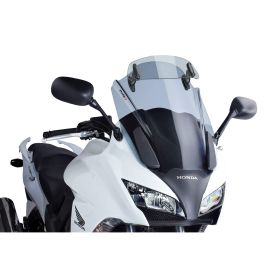 PUIG touring windshield with light smoke deflector for Honda CBF F