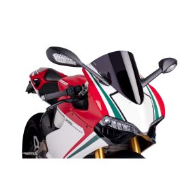 PUIG r-racer pare-brise fumé foncé homologué ABE pour Ducati