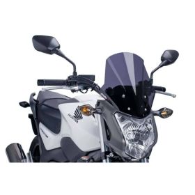 Pare-brise touring fumé noir PUIG 340x295mm pour Honda