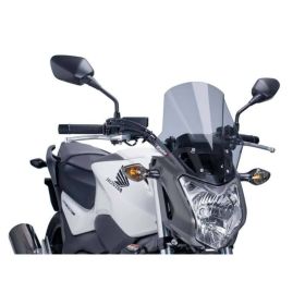 Pare-brise PUIG touring fumé clair 340x295mm pour Honda