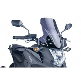 Pare-brise touring PUIG fumé foncé 480x420mm pour Honda