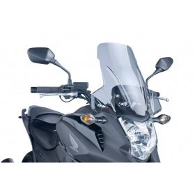PUIG Touring-Windschutzscheibe leicht rauchig 480x420mm für Honda