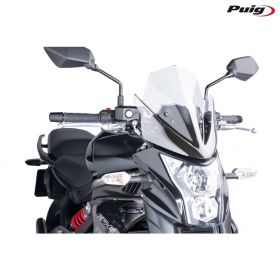 PUIG Transparent Naked Sport Windscreen for Kawasaki er-6n