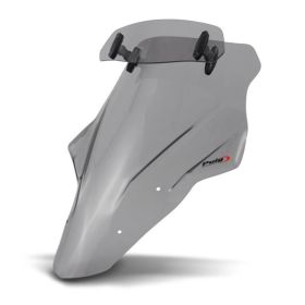PUIG touring windscreen with light smoke deflector for Kawasaki er-6f