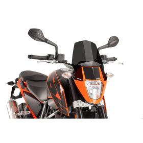 PUIG Pare-brise Fumé Sombre Homologué ABE pour KTM Naked Sport