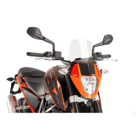 PUIG Carénage Sport Transparent Nu ABE Approuvé pour Ktm