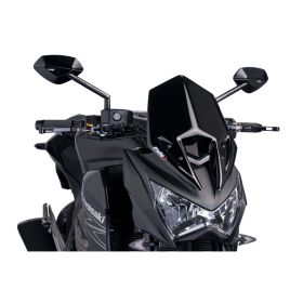 PUIG Sport Naked Fairing Black ABE Approved for Kawasaki