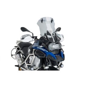 PUIG touring windshield with light smoke deflector for BMW