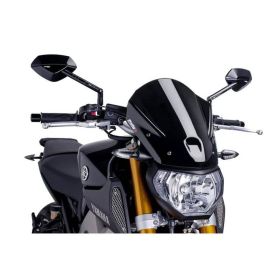 PUIG Naked Touring Windshield Black 350x290mm for Yamaha
