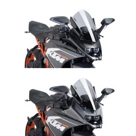 PUIG Z-Racing Windschutzscheibe leicht rauchig 410x320mm für Ktm