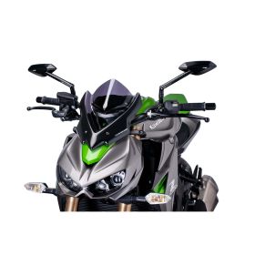 Dark Smoke PUIG Naked Sport Screen ABE Approved for Kawasaki