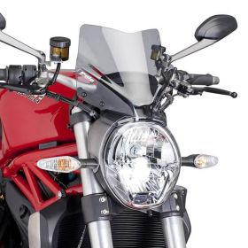 Carénage nu sport fumé clair PUIG pour Ducati