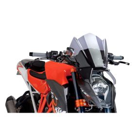 PUIG Light Smoke Naked Sport Windscreen for KTM R Superduke
