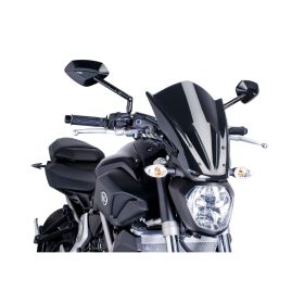 PUIG Naked Touring Windschild Schwarz ABE genehmigt für Yamaha MT-07