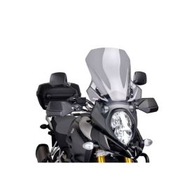 PUIG Touring Windscreen Light Smoke 460x435mm for Suzuki